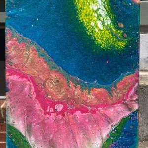 Rahma 8"x10" Painting by Color Fluent Art (Pink/Blue/Yellow/Green/Gold)